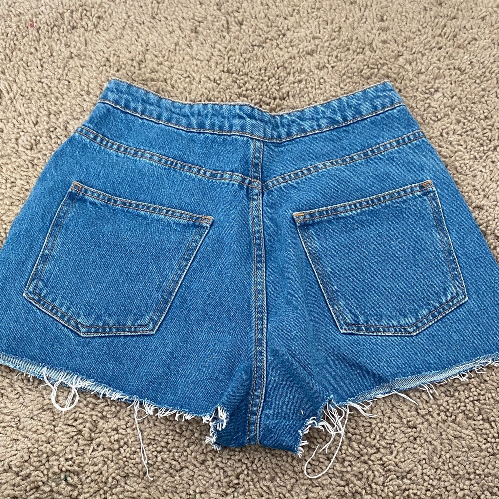 FARM Rio Multicolor Crochet Jean Shorts - Picture 3 of 4
